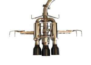 Honda Civic Type-R Performance Exhaust - Invidia - R400 Cat Back - Black - `22-`27