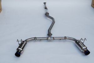 Honda Civic Si Performance Exhaust - Invidia - N1 Cat Back, Burnt TI Tips - Titanium - `22-`27