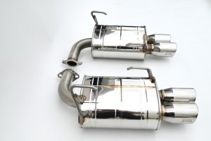 Subaru WRX Performance Exhaust - Invidia - Q300 - Stainless Tips, Catback, 3.5in. Rolled Dual Wall S.S Tip - `22-`27