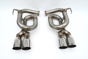 Subaru WRX Performance Exhaust - Invidia - Gemini - Stainless Tips, Cat Back, Twin Loop 3.5in. Single Layer S.S Tip Axle-Back - `22-`27