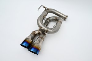 Subaru WRX Performance Exhaust - Invidia - Cat Back, Single Layer Titanium Tip, Twin Loop - `22-`27