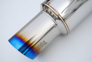 Subaru WRX Performance Exhaust - Invidia - N1 - Titanium Tips, Twin Outlet Single Layer Tip Cat-Back - `22-`27