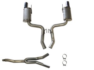 Ford Mustang Performance Exhaust - JBA - Cat Back - `15-`20