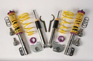 Ford Mustang Suspension Lift Kit - Front + Rear - KW - KW V1 INOX-LINE Coilover - `99-`04