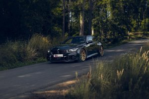 BMW M3 Coilover Suspension Kit - Front + Rear - KW - V5 Clubsport 4-Way Adjustable (TTSP Solid Piston) with aluminum top mounts - Purple - `21-`27