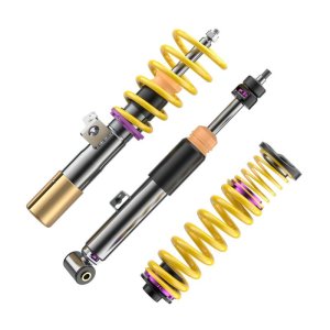 BMW M3 Coilover Suspension Kit - Front + Rear - KW - V3, Height Adjustable, Independent Compression & Rebound (TVR-A/TVC-A), Inox-Line Stainless Steel, for vehicles with electronic dampers - `22-`27