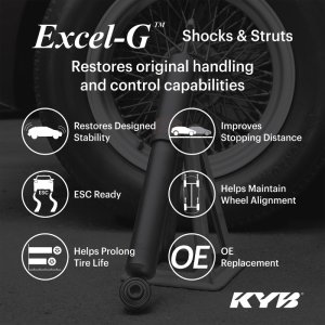 Mitsubishi Mirage Shock & Strut - Front - KYB - Excel-G - `17-`20