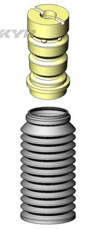 Audi TT Strut Boots - Rear - KYB - `08-`09