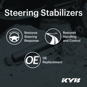 Jeep Wrangler Steering Stabilizer - Front - KYB - `15-`18