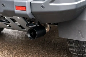 Ineos Grenadier Performance Exhaust - 3.0L Gas - Dual Exit - Black Crosshair Tip - Kahn Design