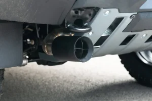 Ineos Grenadier Performance Exhaust - 3.0L Gas - Dual Exit - Black Crosshair Tip - Kahn Design