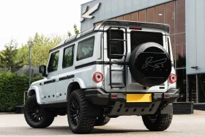 Ineos Grenadier Custom Spare Tire Cover - Kahn Designs - Piano Black