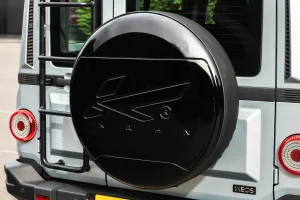 Ineos Grenadier Custom Spare Tire Cover - Kahn Designs - Piano Black