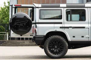 Ineos Grenadier Custom Spare Tire Cover - Kahn Designs - Piano Black