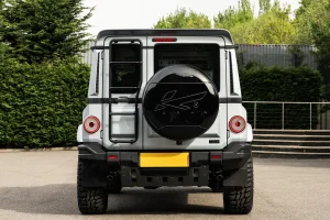 Ineos Grenadier Custom Spare Tire Cover - Kahn Designs - Piano Black