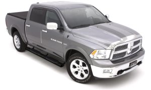 GMC Sierra 2500 HD Nerf Bars - LUND - 6 Inch Oval Straight Black - Black - `15-`19