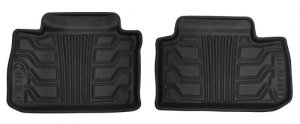 Ford Explorer Floor Mats - Rubber - Rear - LUND - Catch-It - Black - `11-`17 Ford Explorer Floor Mats - Rubber - Rear - LUND - Catch-It - Black - `11-`17