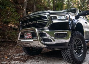 RAM 1500 Bull Bar - Front - LUND - 3.5 Inch Oval with Integrated 20