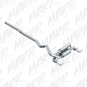 Ford Focus RS Performance Exhaust - Dual Rear Exit - MBRP - Cat Back, Armor Lite Series, Aluminized - `16-`27
