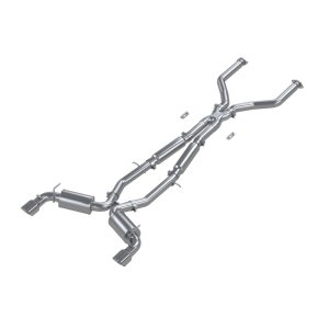 Infiniti Q60 Performance Exhaust - Dual Rear Exit - MBRP - Armor Pro Cat Back, T304 Stainless Steel - `17-`27
