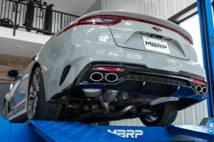 Kia Stinger Performance Exhaust - Rear - MBRP - Cat Back, Dual Rear Exit - `18-`27