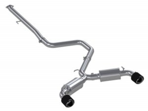 Hyundai Veloster N Performance Exhaust - Rear - MBRP - Cat Back, Dual Split Rear Exit, T304 Stainless - Carbon Fiber - `19-`27 Hyundai Veloster N Performance Exhaust - Rear - MBRP - Cat Back, Dual Split Rear Exit, T304 Stainless - Carbon Fiber - `19-`27