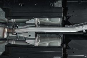 Subaru WRX STI Performance Exhaust - Dual Split Rear Exit - MBRP - Cat Back, T304 Stainless Steel, Street Version - `15-`19 Subaru WRX STI Performance Exhaust - Dual Split Rear Exit - MBRP - Cat Back, T304 Stainless Steel, Street Version - `15-`19