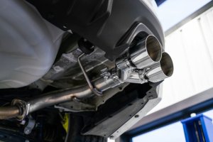 Subaru WRX STI Performance Exhaust - Dual Split Rear Exit - MBRP - Armor Pro Axle Back 2.5in T304 - `15-`19 Subaru WRX STI Performance Exhaust - Dual Split Rear Exit - MBRP - Armor Pro Axle Back 2.5in T304 - `15-`19