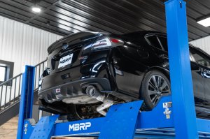Subaru WRX STI Performance Exhaust - Single Rear Exit - MBRP - Armor Pro Cat Back - Carbon Fiber - `15-`21 Subaru WRX STI Performance Exhaust - Single Rear Exit - MBRP - Armor Pro Cat Back - Carbon Fiber - `15-`21