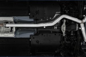 Subaru WRX Performance Exhaust - Rear - MBRP - Cat Back, Dual Split Rear Exit, Quad Tips, Street Profile, Armor Pro, T304 Stainless Steel - `22-`27
