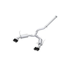 Subaru WRX Performance Exhaust - Rear - MBRP - Cat Back Dual Split Quad Carbon Fiber Tips Street Profile - `22-`27
