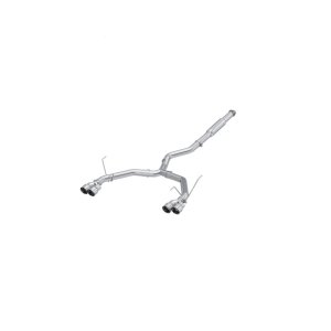 Subaru WRX Performance Exhaust - Rear - MBRP - Cat Back, Dual Split Rear Exit, Quad Tips, Armor Pro, Race Profile - `22-`27