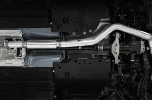 Subaru WRX Performance Exhaust - Dual Split Rear - MBRP - Armor Pro Cat Back Dual Split Rear Quad Carbon Fiber Tips - `22-`27