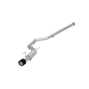 Subaru WRX Performance Exhaust - Single Rear Exit - MBRP - Cat Back, 3in T304 Stainless Steel, Armor Pro - Carbon Fiber - `22-`27