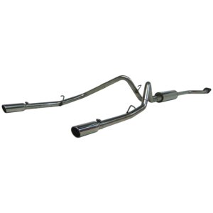 GMC 1500 Classic Performance Exhaust - Dual Split Rear - MBRP - Cat Back, Armor Plus, T409 Stainless Steel - `03-`07 GMC 1500 Classic Performance Exhaust - Dual Split Rear - MBRP - Cat Back, Armor Plus, T409 Stainless Steel - `03-`07
