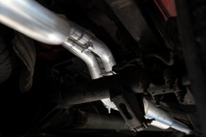 Chevrolet Silverado 1500 Performance Exhaust - Dual Rear Exit - MBRP - Armor BLK Cat Back - Black - `19-`27