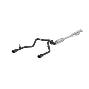 Chevrolet Silverado 1500 Performance Exhaust - Dual Rear Exit - MBRP - Armor BLK Cat Back - Black - `19-`27