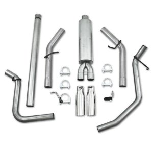 GMC 1500 Performance Exhaust - MBRP - Cat Back Dual Split Side, Armor Lite Series - 2009