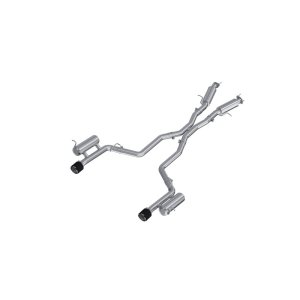 Dodge Durango Performance Exhaust - Dual Rear Exit - MBRP - Cat Back, T304 Stainless Steel, Carbon Fiber Tips - `11-`27