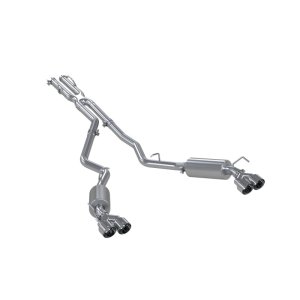 Ford Explorer ST Performance Exhaust - Dual Rear Exit - MBRP - Armor Lite Cat Back + Quad 4in. Tips - `20-`21 Ford Explorer ST Performance Exhaust - Dual Rear Exit - MBRP - Armor Lite Cat Back + Quad 4in. Tips - `20-`21