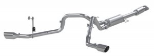 Ford F150 Performance Exhaust - MBRP - Cat Back, Aluminized Steel, Dual Split Side - `21-`27