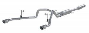 Ford F-150 Performance Exhaust - Dual Split Rear - MBRP - Cat Back, Armor Lite, Aluminized Steel - `21-`27