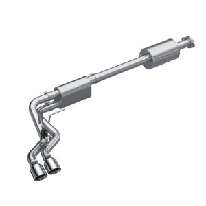 Ford F150 Performance Exhaust - Passenger-side Exit - MBRP - Armor Pro Cat Back, 3in., T304 Stainless Steel, Dual Pre-Axle, Street Profile - `21-`27
