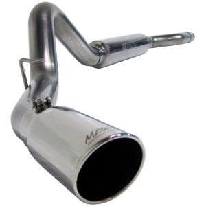 GMC 2500 Performance Exhaust - Single Side Exit - MBRP - Cat Back, Armor Plus Series, T409 Stainless Steel - `06-`07 GMC 2500 Performance Exhaust - Single Side Exit - MBRP - Cat Back, Armor Plus Series, T409 Stainless Steel - `06-`07