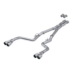 Dodge Challenger Performance Exhaust - Rear - MBRP - Armor Lite Cat Back, Quad Tips, Race Version, Aluminized Steel - `15-`27 Dodge Challenger Performance Exhaust - Rear - MBRP - Armor Lite Cat Back, Quad Tips, Race Version, Aluminized Steel - `15-`27