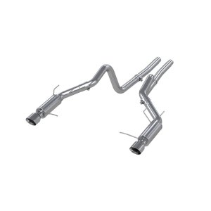 Ford Shelby GT 500 Performance Exhaust - MBRP - Cat Back, Dual Split Rear Exit, Race Version, T304 Stainless Steel - `11-`12