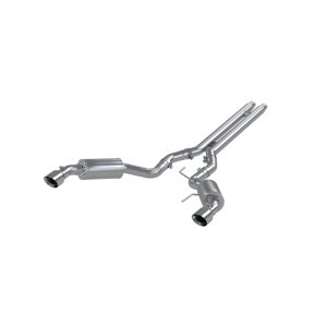 Ford Mustang Performance Exhaust - Rear - MBRP - Cat Back Dual Split Rear Street Version T409 - `15-`27