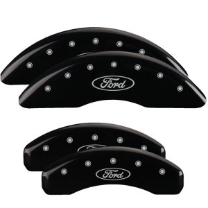 Ford Expedition Caliper Covers - Front + Rear - MGP - Engraved Oval Logo - Black - `07-`09 Ford Expedition Caliper Covers - Front + Rear - MGP - Engraved Oval Logo - Black - `07-`09