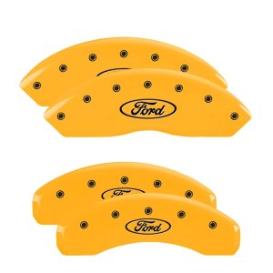 Ford Expedition Caliper Covers - MGP - Engraved Oval Logo - Yellow - `97-`02 Ford Expedition Caliper Covers - MGP - Engraved Oval Logo - Yellow - `97-`02