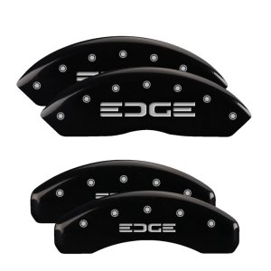Ford Edge Caliper Covers - Front + Rear - MGP - Engraved Edge - Black - `11-`14 Ford Edge Caliper Covers - Front + Rear - MGP - Engraved Edge - Black - `11-`14